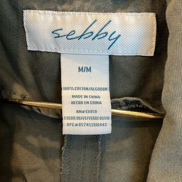 Sebby Zip Front Utility Vest Size Medium - Picture 5 of 7